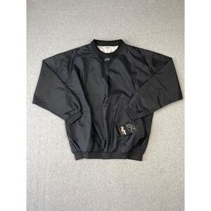 Rawlings Performance Dugout Pullover Mens L Black Pockets Mesh Lined Loose Fit